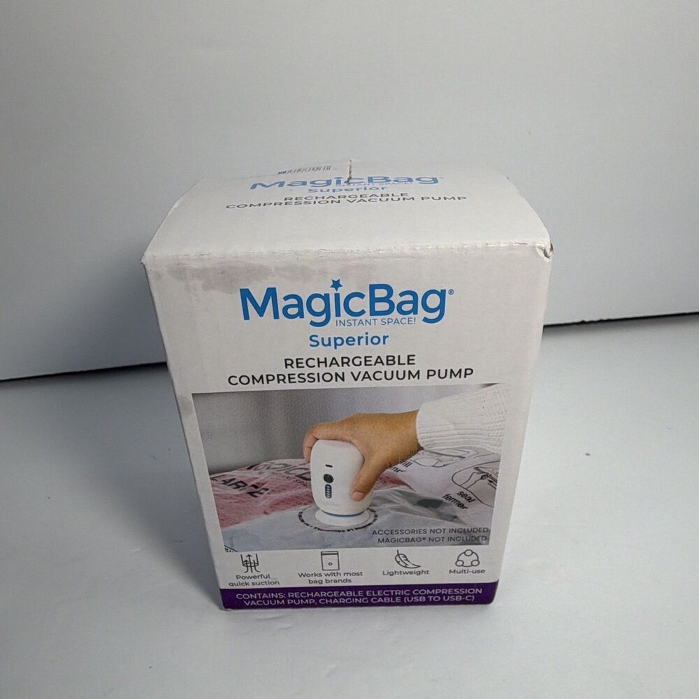 Magic Bag Superior Recargable Compression Vacuum Pump Instant Space Portable